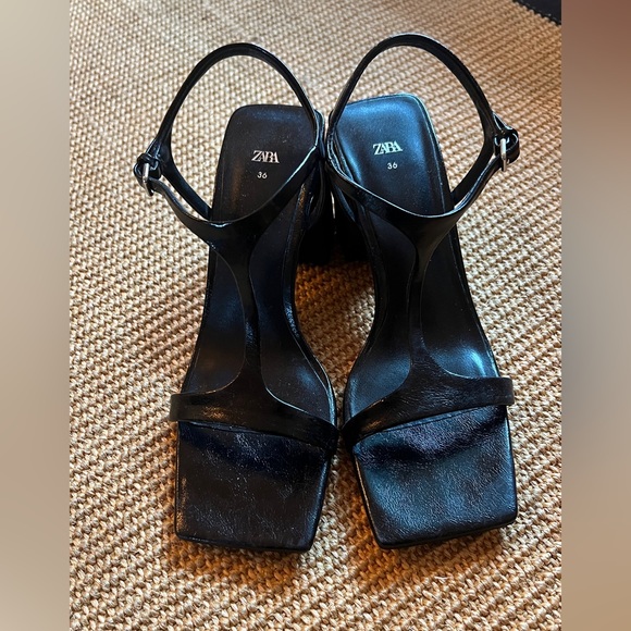 Zara Strap Block Heel - Picture 3 of 4